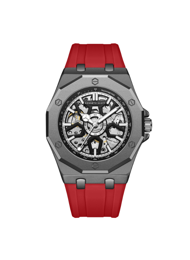 Kenneth Scott Men's Automatic Black Dial Watch - K25301-XSRB