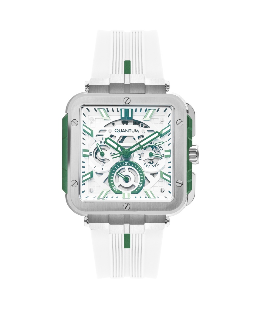 QUANTUM Men's Multi Function Silver Dial Watch - PWG112.333