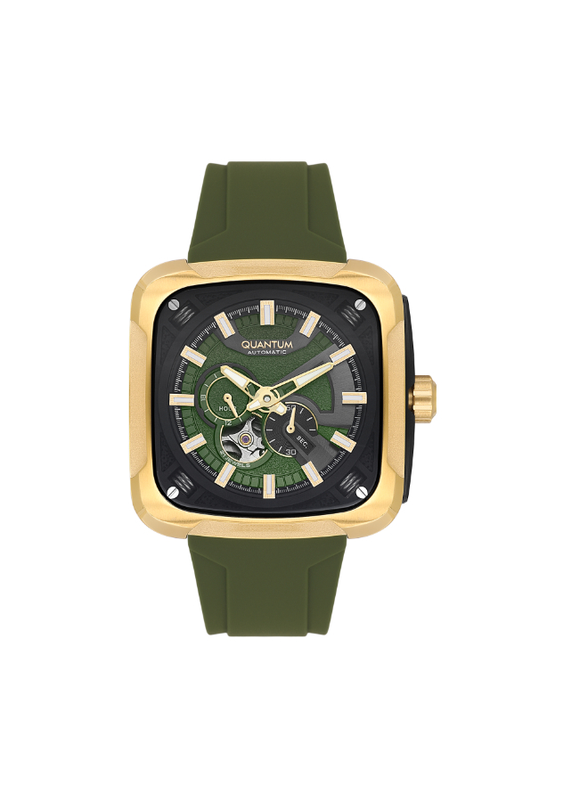 QUANTUM Men's Automatic Dark Green Dial Watch - QMG1135.175
