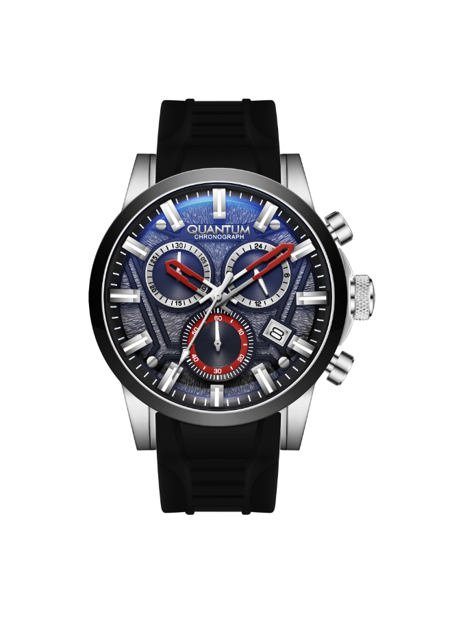 QUANTUM Men's Chronograph Black Dial Watch - PWG1126.351