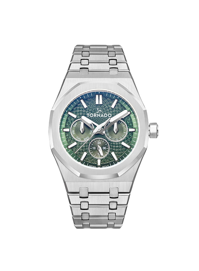 Tornado AURORA NOVA Men's Multi Function Green Dial Watch - T23104-SBSH