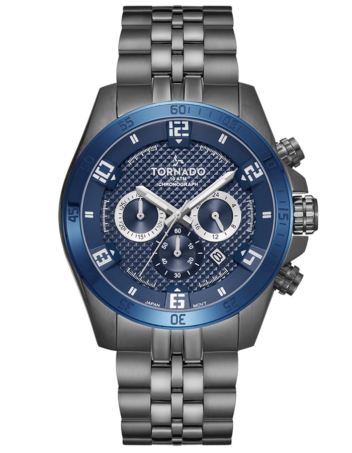 Tornado CELESTIA CHRONO Men's Chronograph Blue Dial Watch - T3149B-XBXL