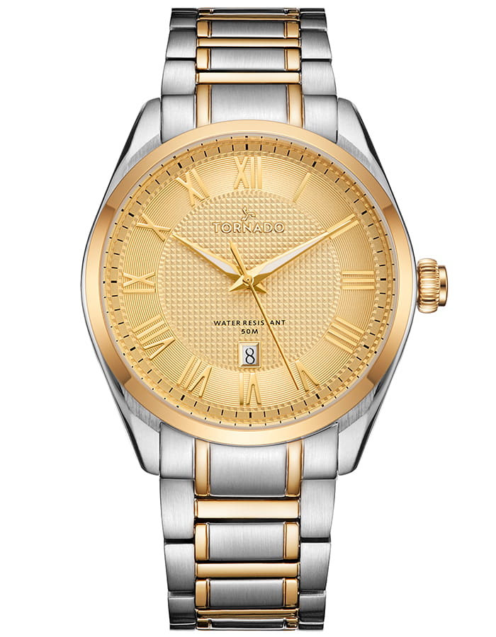 Tornado CLASSIC ANALOG Men's Analog Beige Dial Watch - T8007-TBTC