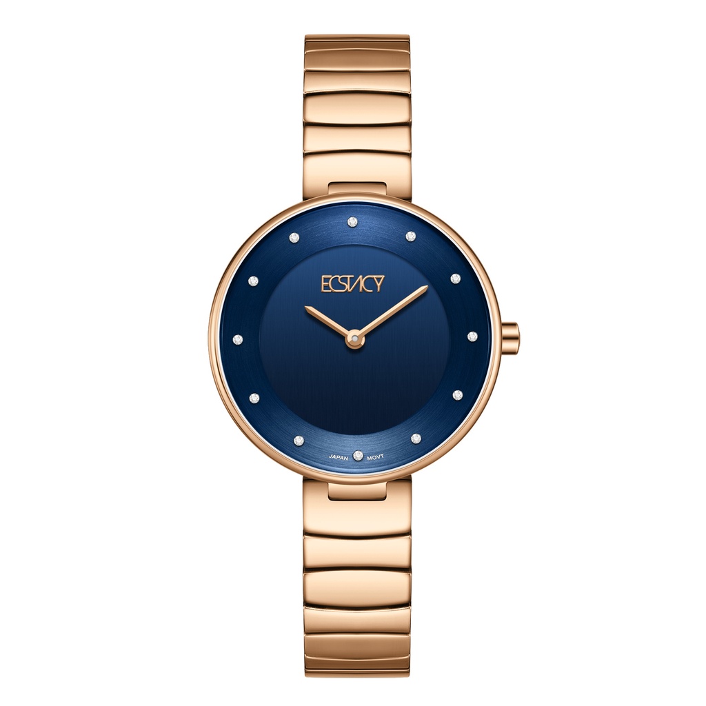 ECSTACY Women 2025 Fn Blue Dial E25504-RBKN