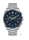 TORNADO Men Chronograph Fn Blue Dial T25104S-SBSN-N
