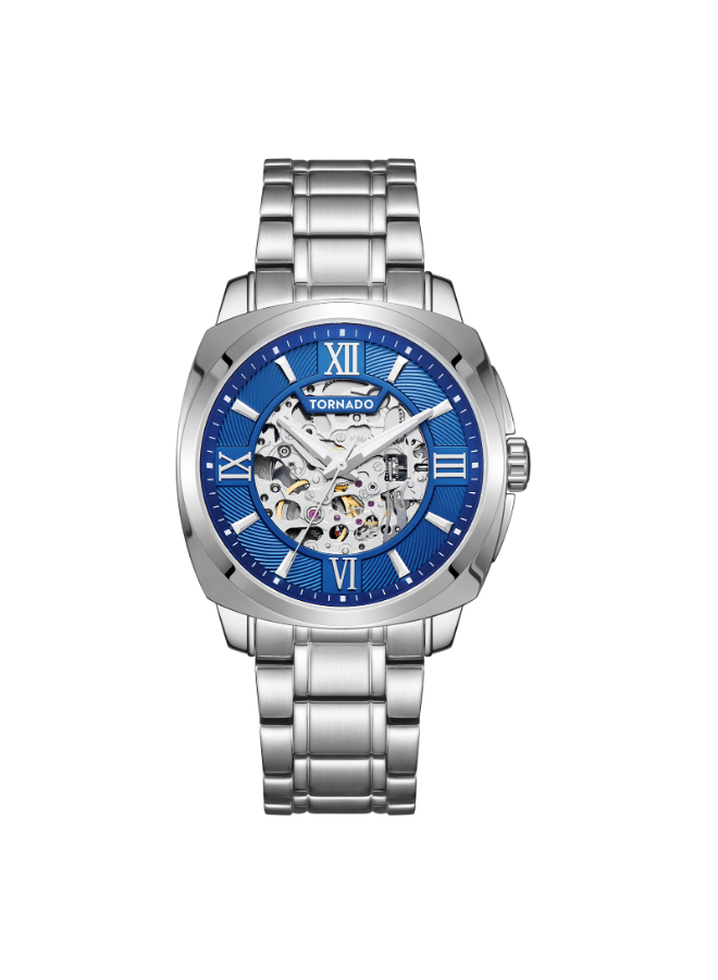 Tornado AUTONOVA Men's 8N24 Movement Watch, Automatic Display and Stainless Steel Strap - T7316-SBSNW, Silver