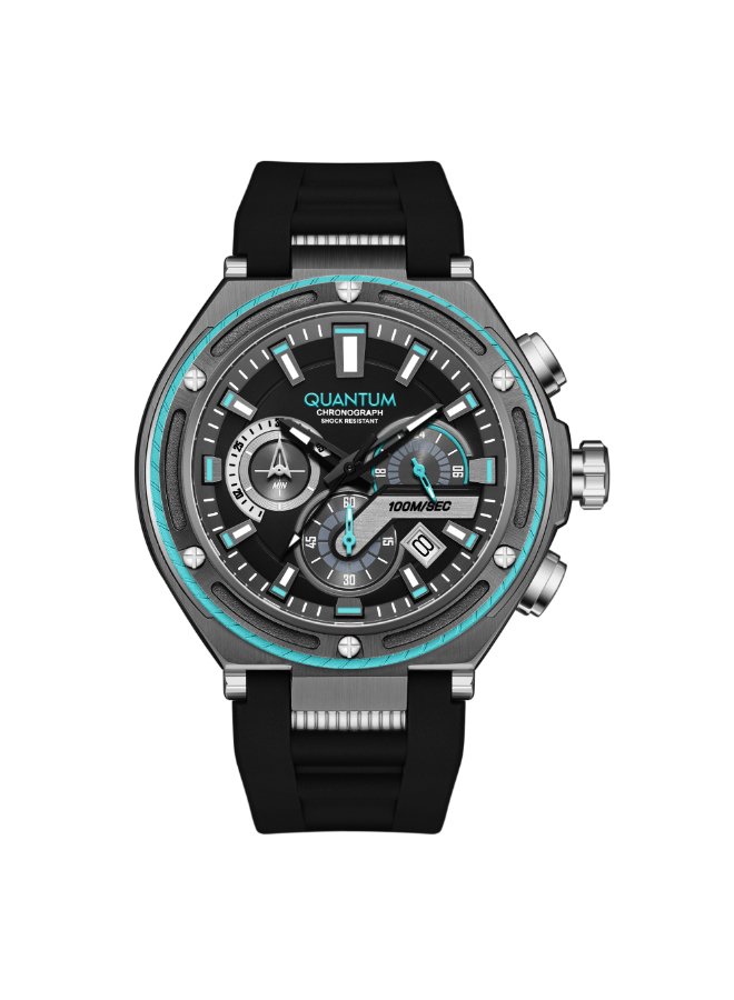 Quantum Men's Chronograph Grey Dial Watch - HNG1010.061