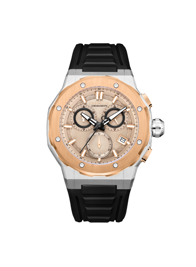 Quantum Men's Chronograph Beige Dial Watch - HNG1082.571