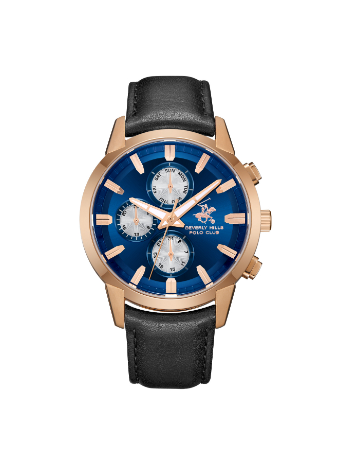 BEVERLY HILLS POLO CLUB Men's Multi Function Dark Blue Dial Watch - BP3666X.499