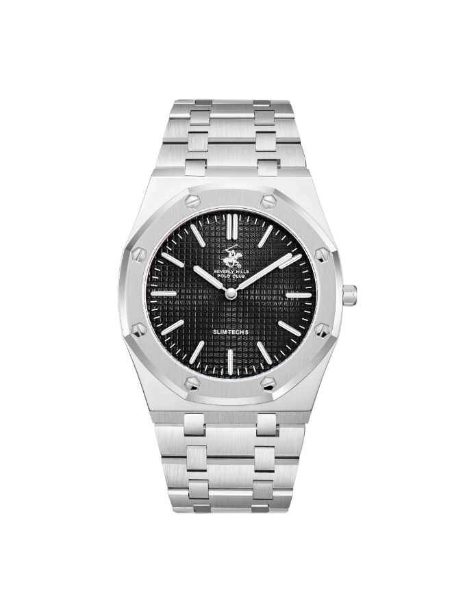 Beverly Hills Polo Club Men's Analog Grey Dial Watch - BP3825X.350