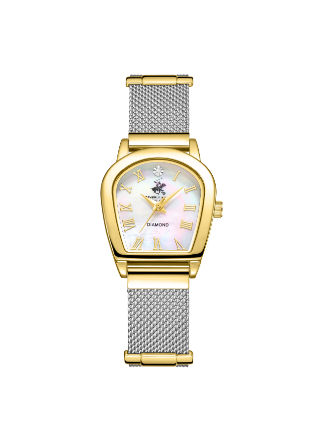 Beverly Hills Polo Club Women's Analog White Mop Dial Watch - BP3826C.220
