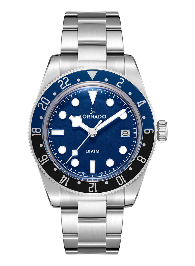 TORNADO LUMINA DATE JUST Men's Analog Blue Dial Watch - T24006-SBSN