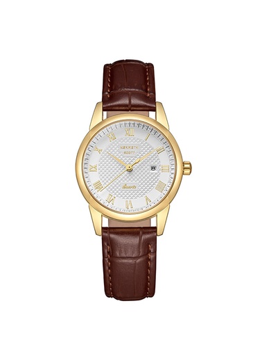 [K23530-GLDI] Kenneth Scott Women's Analog Beige Dial Watch - K23530-GLDI
