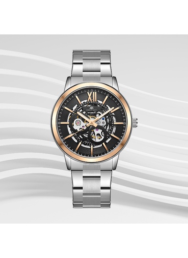[K24324-KBSN] Kenneth Scott Men's Automatic  Blue Dial Watch - K24324-KBSN