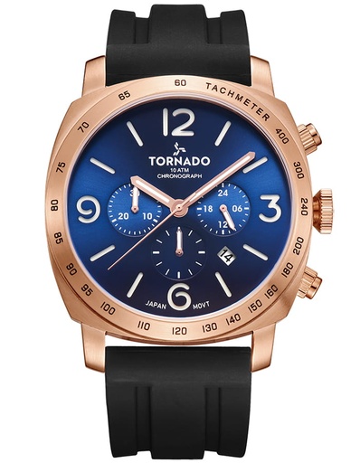 [T9102-KSBN] Tornado LUMINA CHRONOSPHERE Men's Chronograph Blue Dial Watch - T9102-KSBN