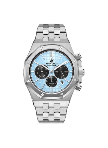 [BP3051X.300] BHPC Gents  MULTIFUNCTION Fn S.S Case S.S STEEL Band BLUE 290C Dial