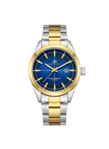 [K23025-TBTN] Kenneth Scott Men's Analog Dark Blue Dial Watch - K23025-TBTN