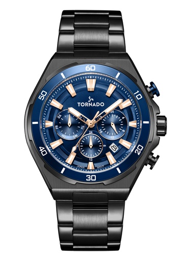 [T24104-BBBN] TORNADO STRELLAR X Men's Multi Function Blue Dial Watch - T24104-BBBN