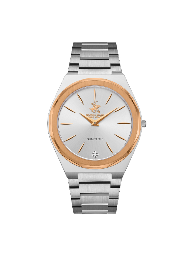 [BP3667X.330] BEVERLY HILLS POLO CLUB Men's Analog Silver Dial Watch - BP3667X.330