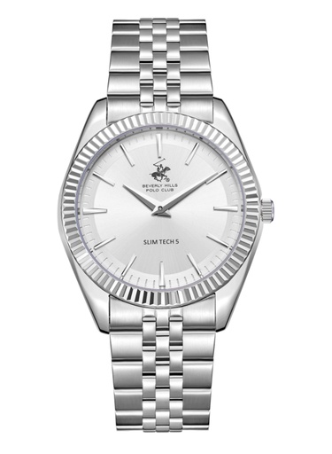 [BP3830X.330] Beverly Hills Polo Club Men's Analog Silver Dial Watch - BP3830X.330