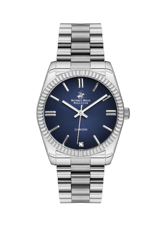 [BP3172C.390] BEVERLY HILLS POLO CLUB Men's Analog Dark Blue Dial Watch - BP3172C.390